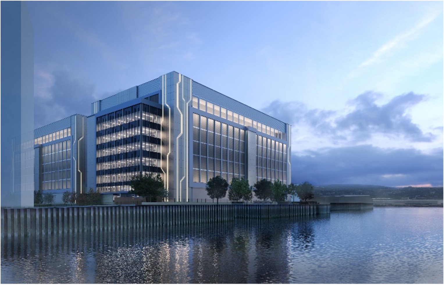 Proposed designs for the new Royal Docks Data Campus